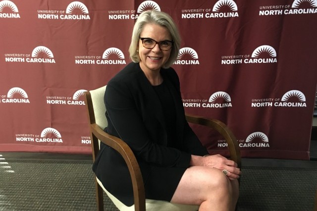 On March 1, Margaret spellings officially became UNC system president. She had previously served as United States Secretary of Education under President George W. Bush, as well as on the board of various private education organizations. (Photo by Alex Thomas/Carolina Connection)