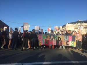 Protesters flooded Franklin St. Tuesday night, calling for the repeal of North Carolina's new law that preempts local non-discrimination ordinances.