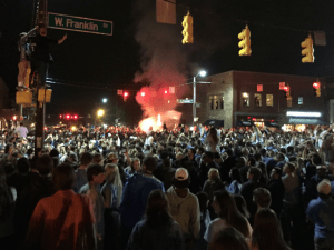 Franklin Street Bonfire Celebration