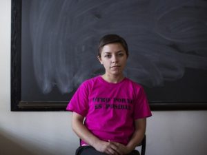 UNC student Madeleine Scanlon opens up about very little, but doesn’t hold back when it comes to the issues she cares about. Photo by Dillon Deaton/Media Hub)