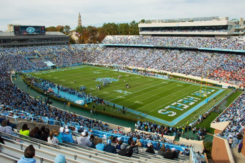 Kenan Stadium packed with fans.